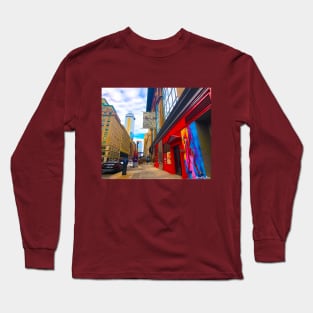 Red Building in New York Long Sleeve T-Shirt